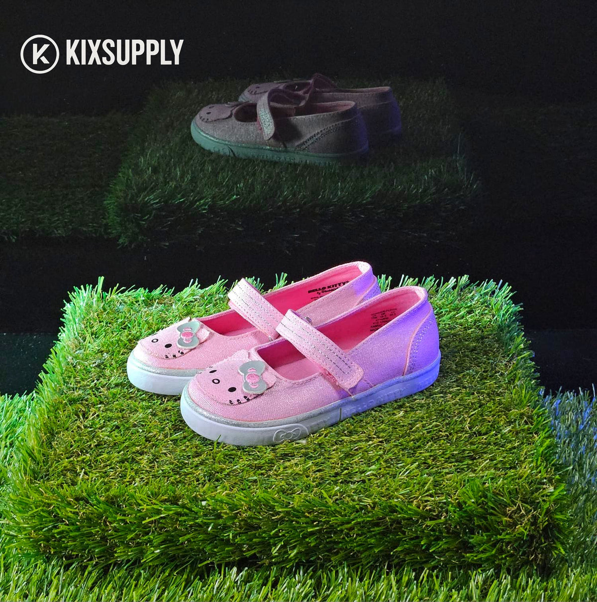 Girls Pink Hello Kitty Style Mary Jane Sneakers